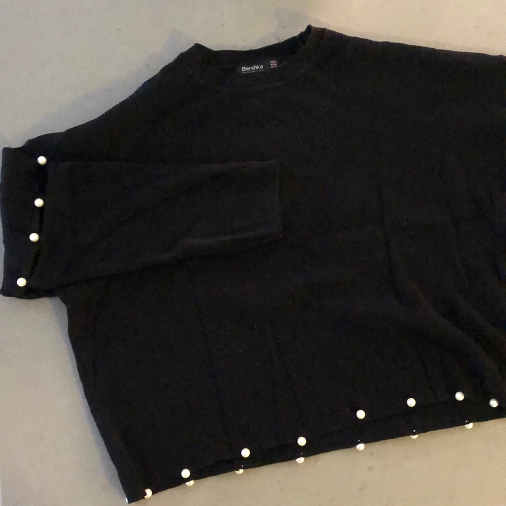 Bershka Pearl Detail Sweater